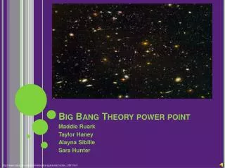 Big Bang Theory power point