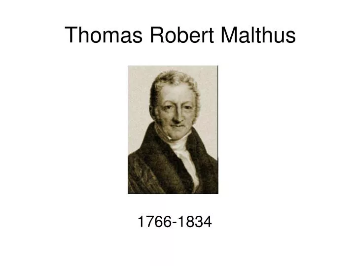 thomas robert malthus