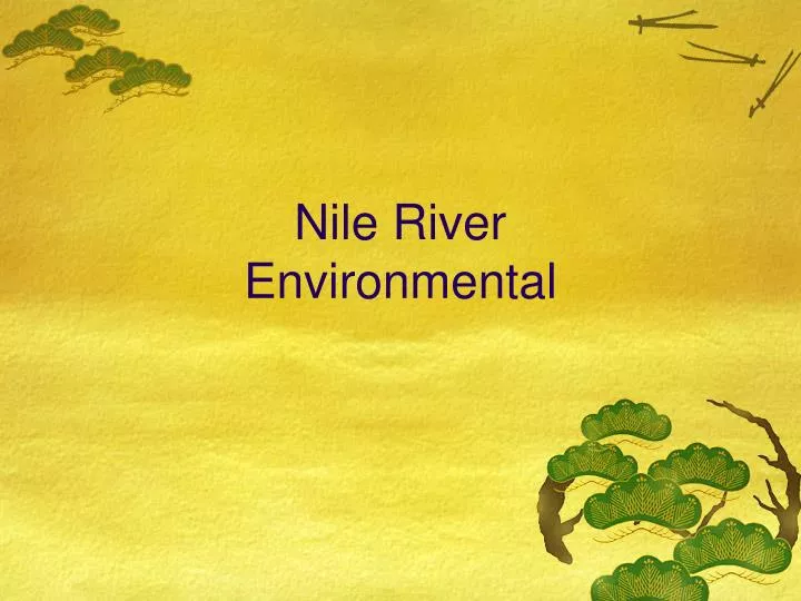 nile river environmental