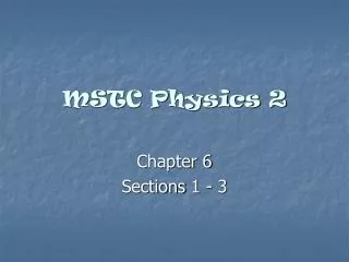 MSTC Physics 2