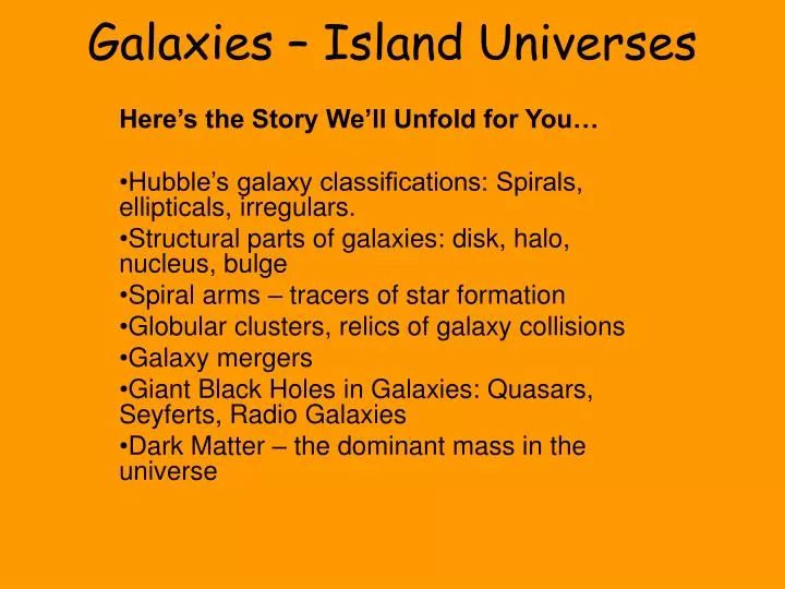 galaxies island universes