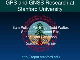 GPS and GNSS Research at Stanford University