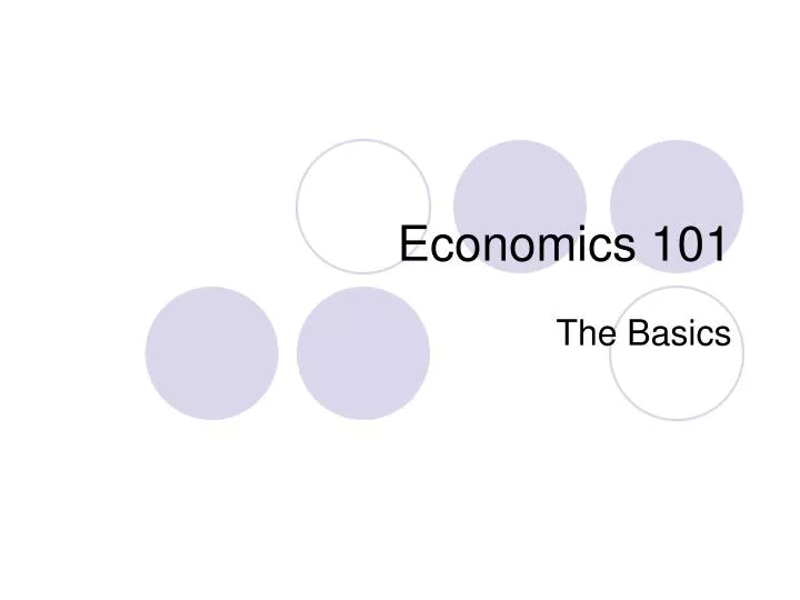 economics 101