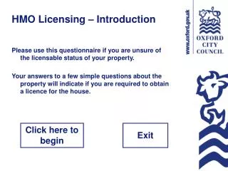 HMO Licensing – Introduction