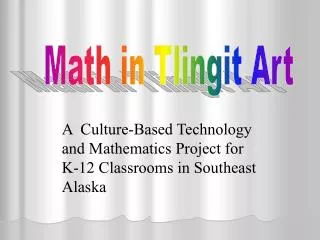 Math in Tlingit Art