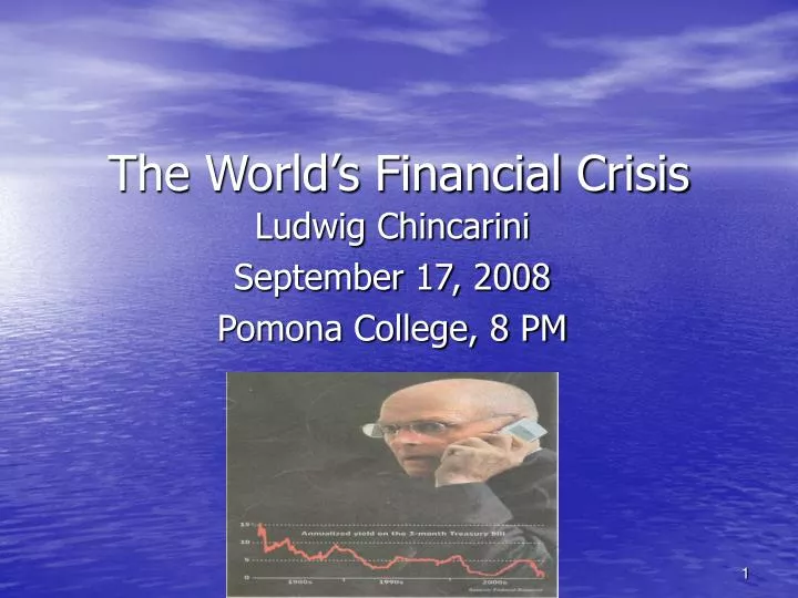 the world s financial crisis
