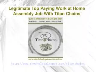 unprecedented home assembly offer from titan chains