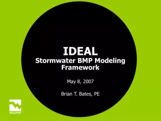 IDEAL Stormwater BMP Modeling Framework