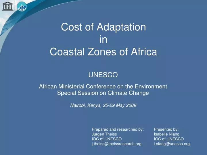 cost of adaptation in coastal zones of africa