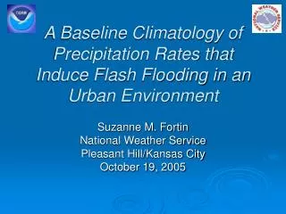 A Baseline Climatology of Precipitation Rates that Induce Flash Flooding in an Urban Environment