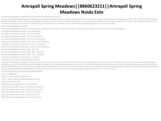 amrapali spring meadows||8860623211||amrapali spring meadows