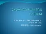CROATIAN PUNITIVE SYSTEM - slide 1