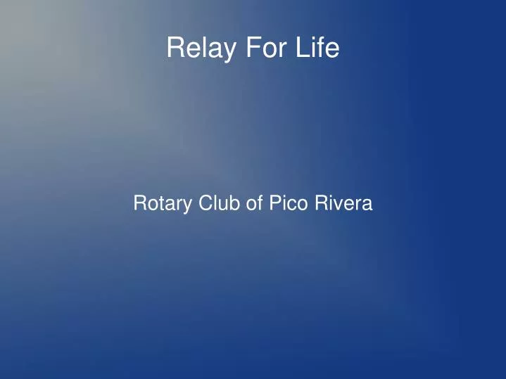 rotary club of pico rivera