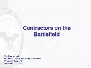 Contractors on the Battlefield