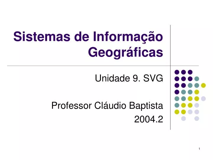 sistemas de informa o geogr ficas