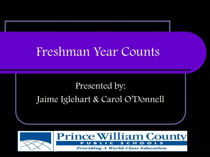 freshman year counts