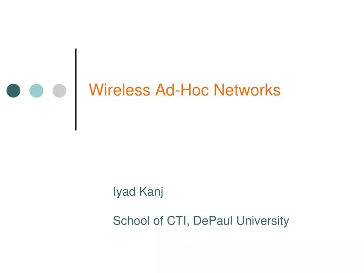 wireless ad hoc networks