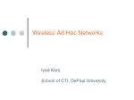 Wireless Ad-Hoc Networks - slide 1