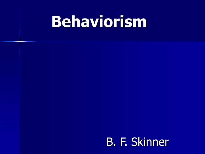 behaviorism