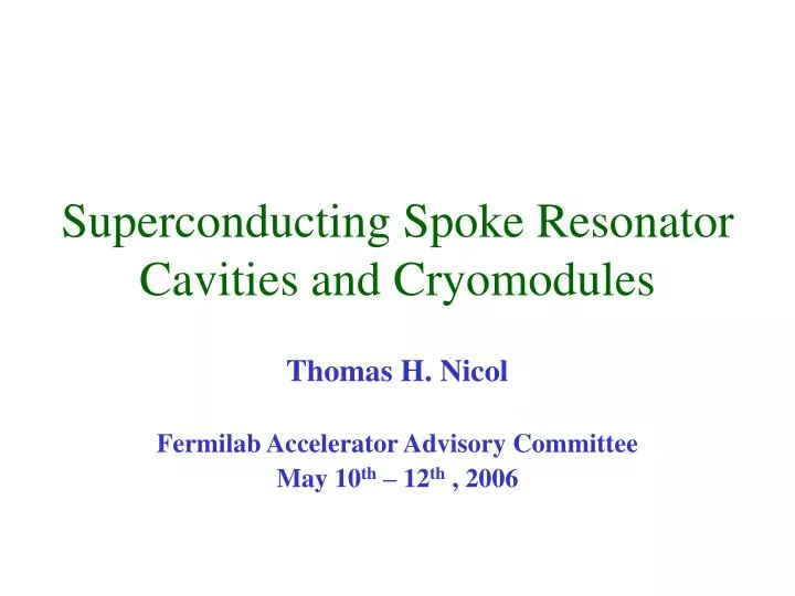 superconducting spoke resonator cavities and cryomodules