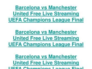 barcelona vs manchester united free live streaming uefa