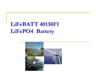 LiFeBATT 40138F1 LiFePO4 Battery