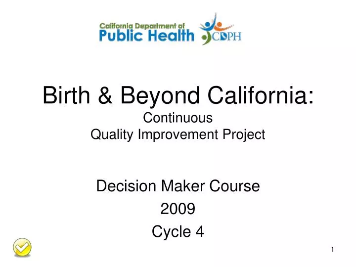 birth beyond california continuous quality improvement project