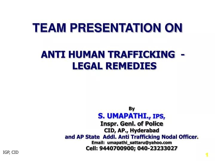 anti human trafficking legal remedies