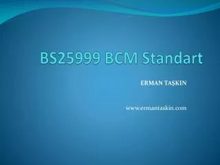 BS25999 BCM Standart