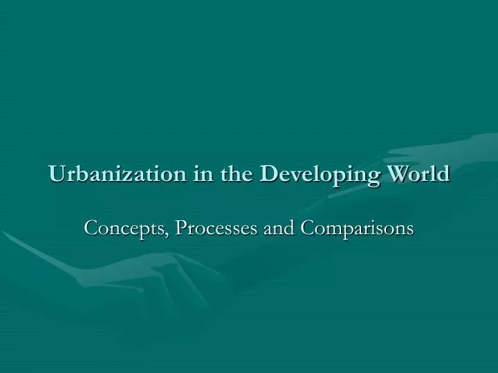 urbanization in the developing world