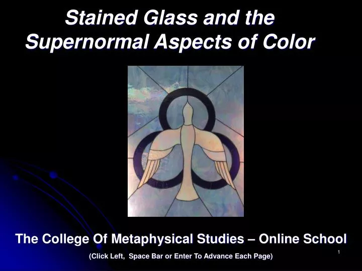 stained glass and the supernormal aspects of color