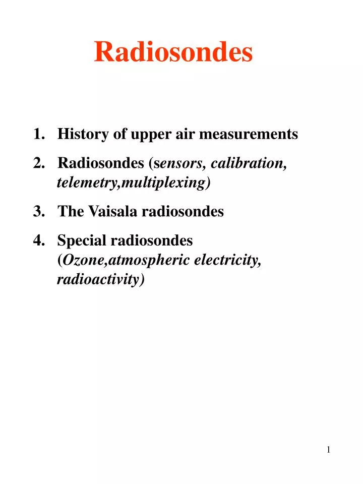 radiosondes