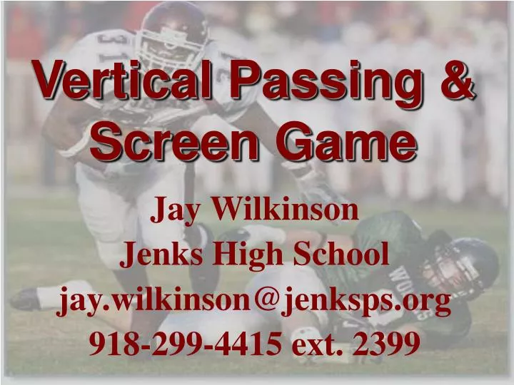 vertical passing screen game