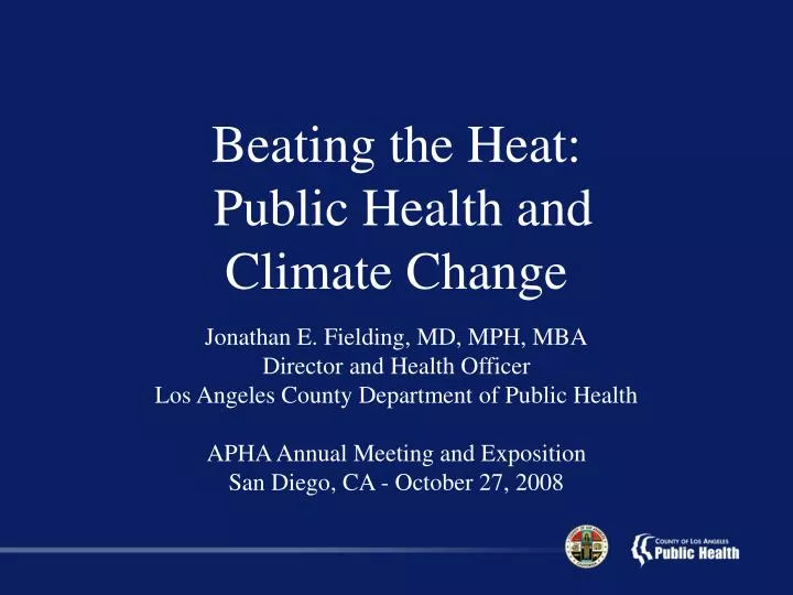 beating the heat public health and climate change
