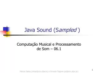 java sound s ampled