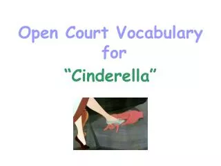 Open Court Vocabulary for