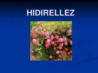 HIDIRELLEZ