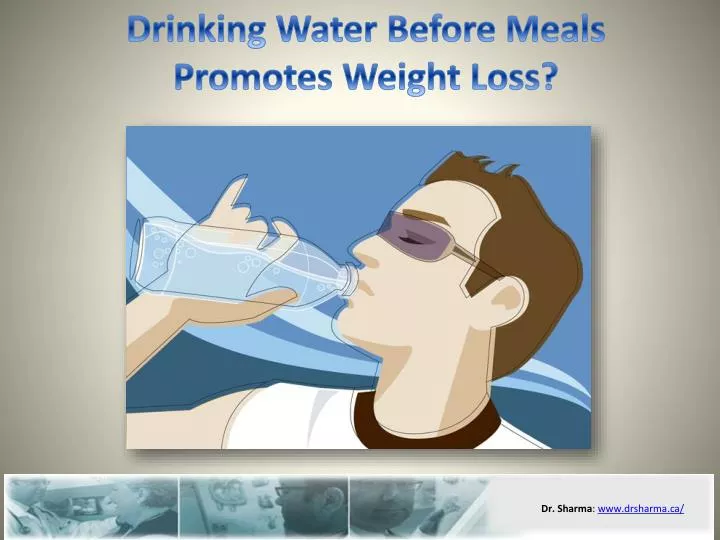 drinking water before meals promotes weight loss