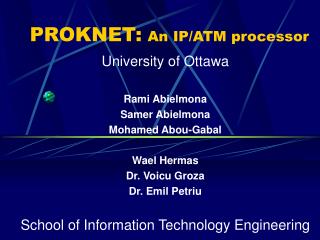 PROKNET: An IP/ATM processor