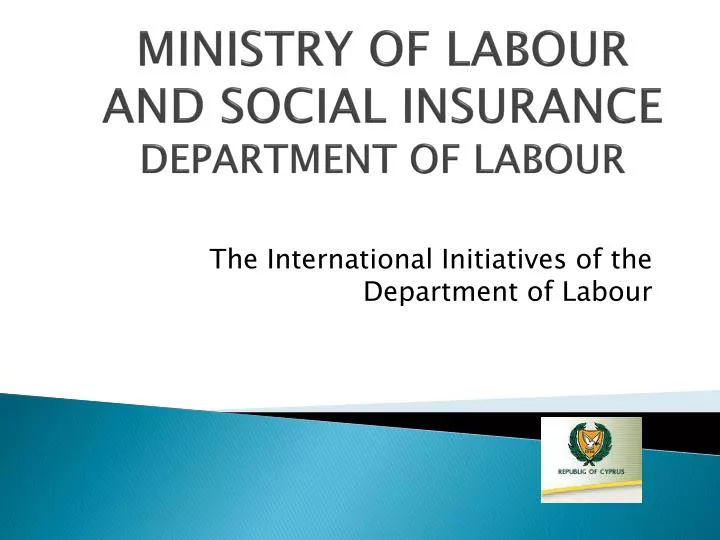 ministry of labour and social insurance department of labour