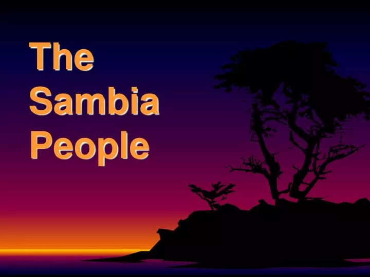 the sambia people