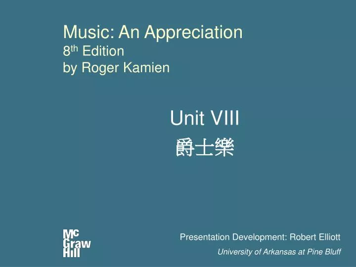 music an appreciation 8 th edition by roger kamien