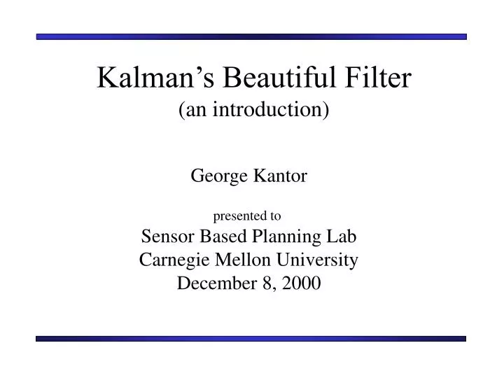 kalman s beautiful filter an introduction