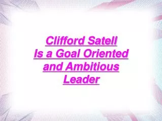 about clifford satell
