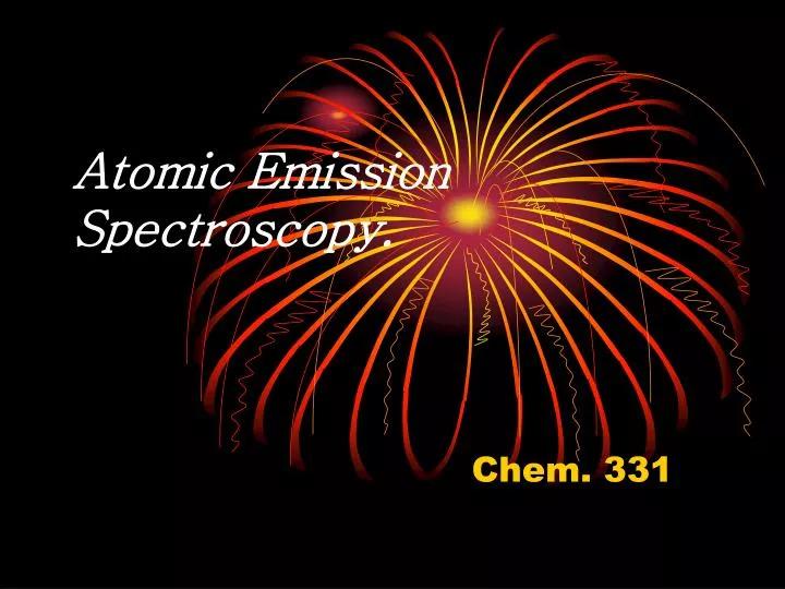 atomic emission spectroscopy
