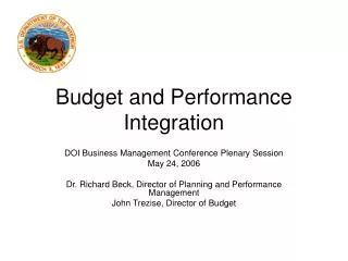 Budget and Performance Integration