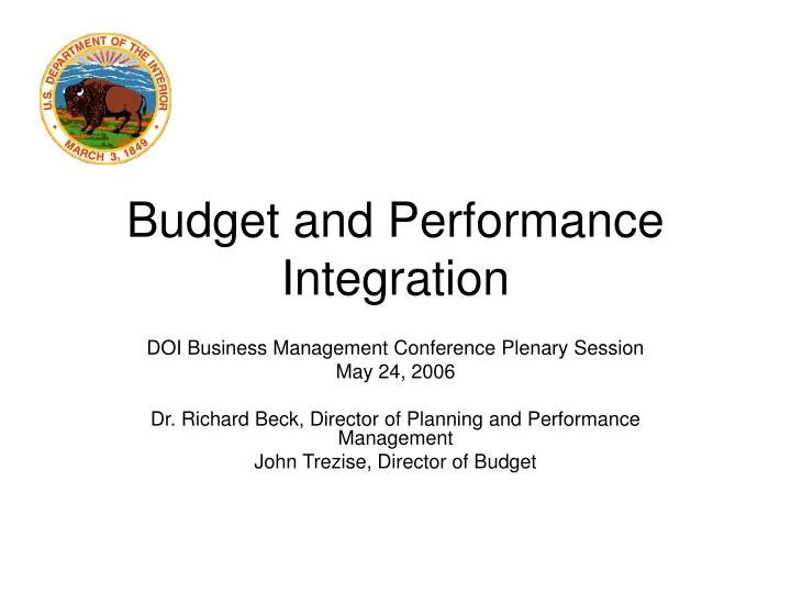 budget and performance integration