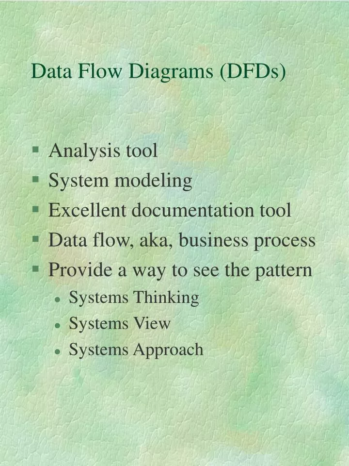 data flow diagrams dfds