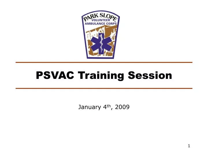 psvac training session
