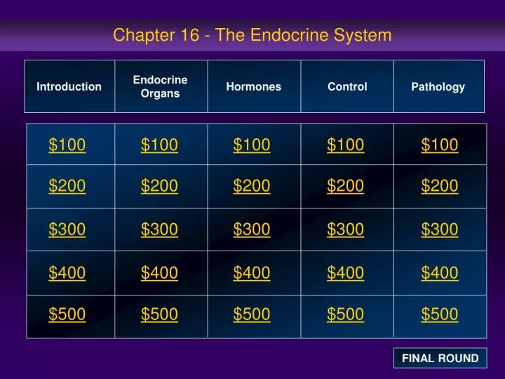 chapter 16 the endocrine system